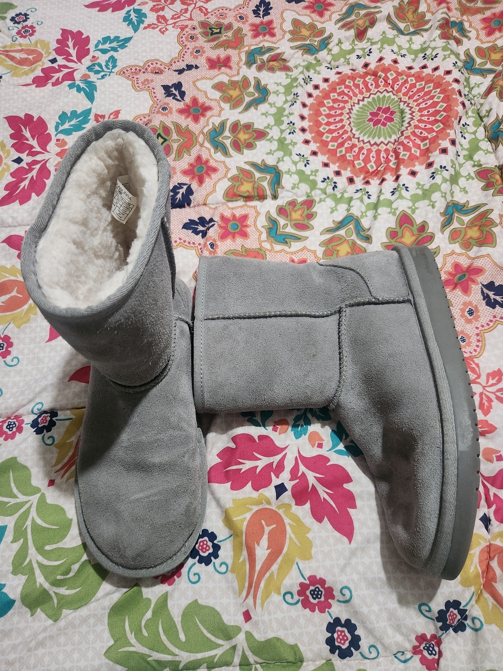 Koolaburra By UGG Koola Short Boots Light Gray Suede